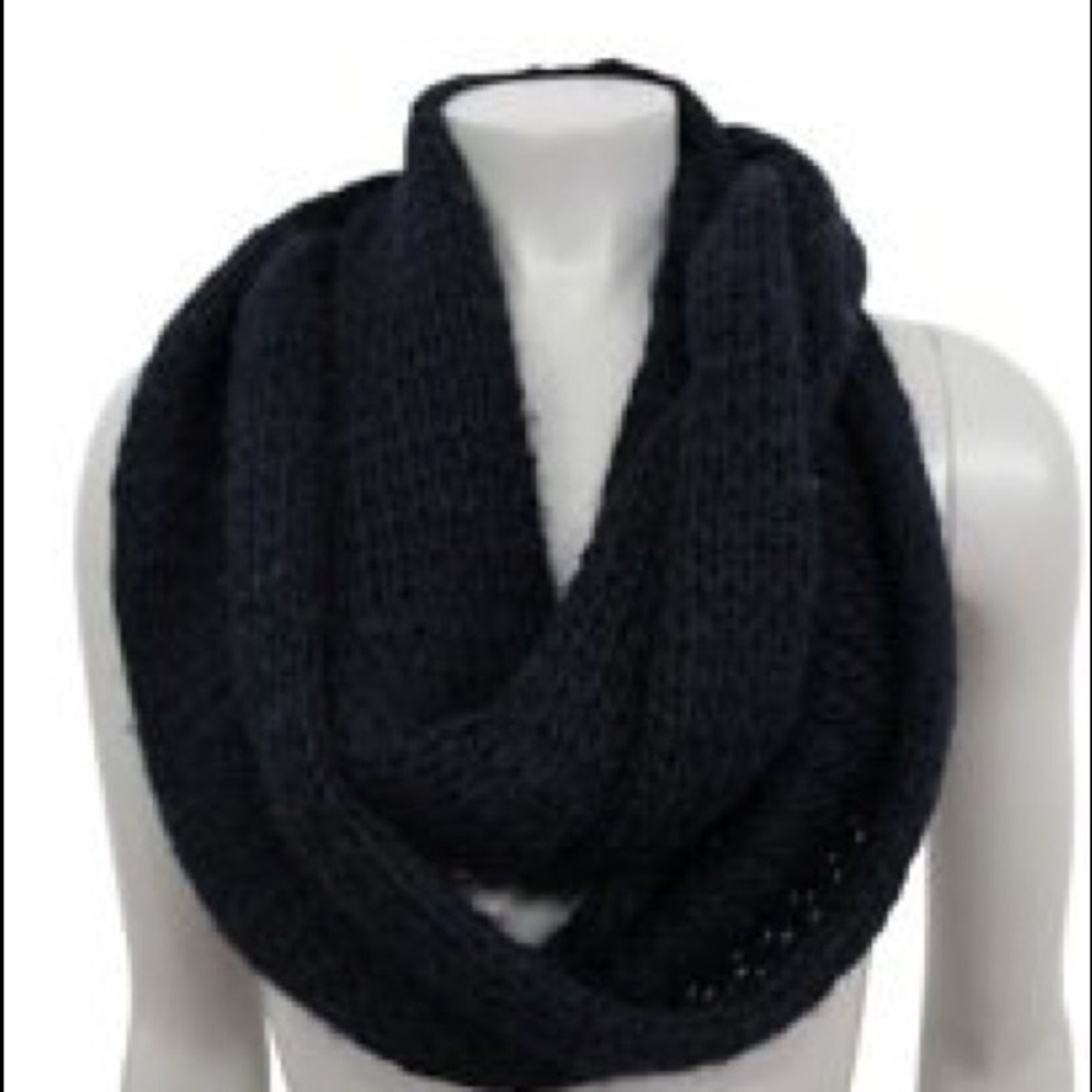 Hollister Navy Blue Infinity Scarf